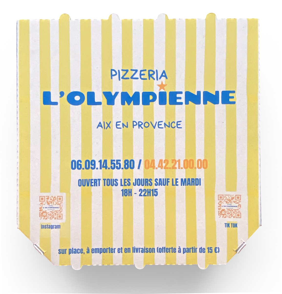 Prix boîte à pizza personnalisée